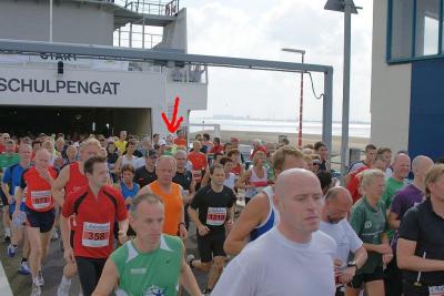 en weg!